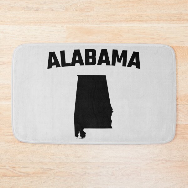 Item preview, Alabama State Map Silhouette - Classic Bold Black Typography designed and sold by mashmosh.