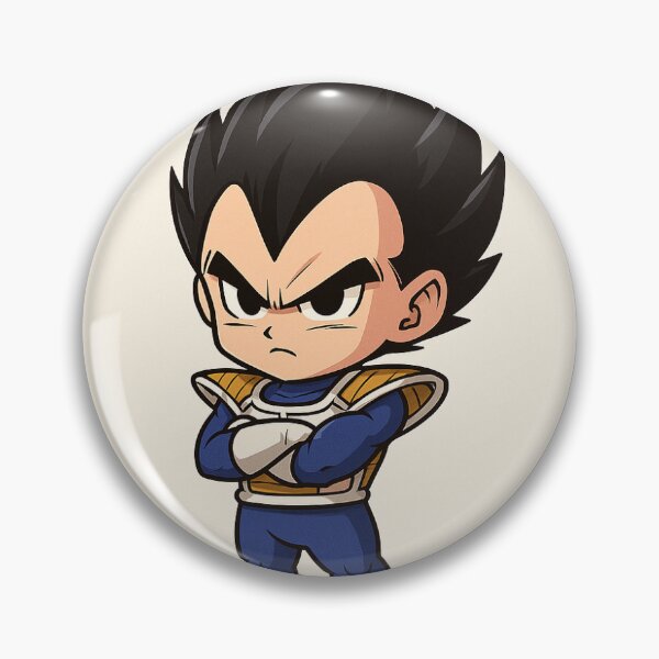 Item preview, Chibi Vegeta: Dragon Ball Inspired Cute Saiyan Design designed and sold by FluxCulture.