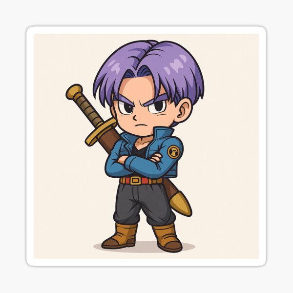 Chibi Time Swordsman – Trunks Sticker