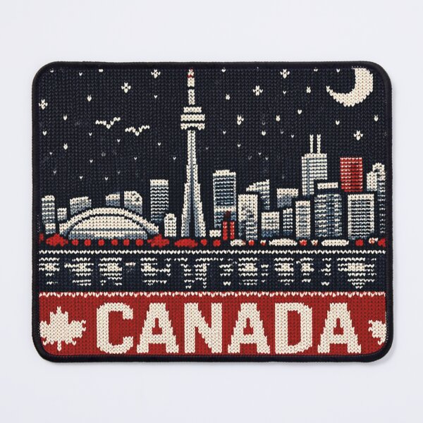 Item preview, Toronto skyline, Canada knitted picture designed and sold by Mauswohn.