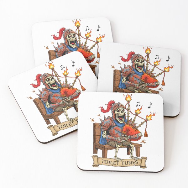 Item preview, Toilet Tunes Medieval Skeleton Knight Cartoon T-Shirt designed and sold by RebellDancer.