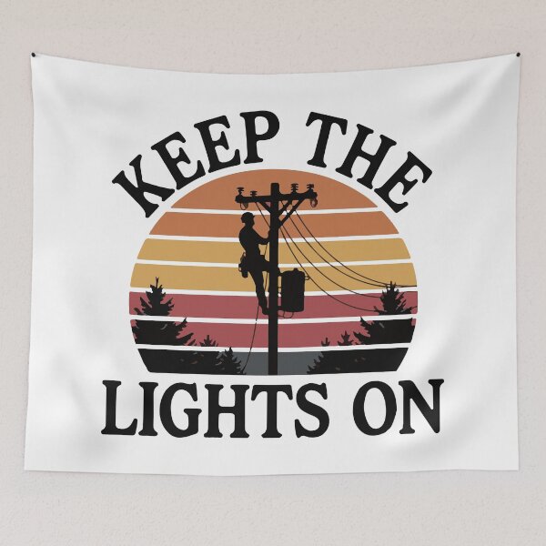 Item preview, Keep The Lights On – Electrical Lineman designed and sold by 101univers.