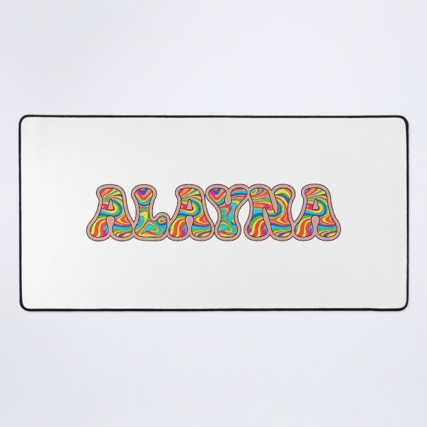 Item preview, ❤️ Alayna Personalized Name Wavy Retro Shirt, Coffee Mug, Sticker Gift designed and sold by HelixPedia.