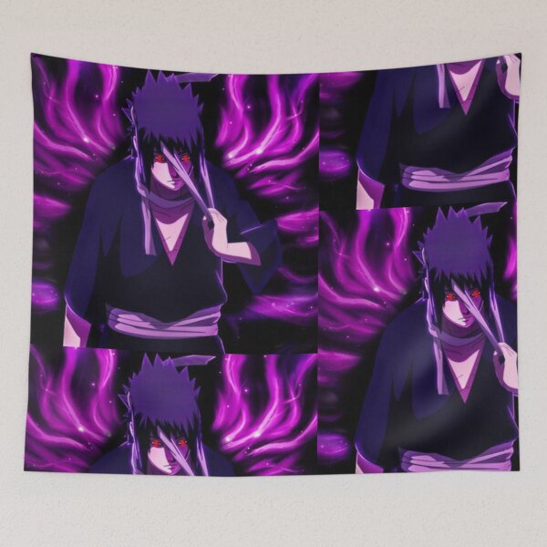 Artikelvorschau, Sasuke Uchiha – Minimalistische Anime-Kunst | Naruto-inspiriertes Design entworfen und verkauft von FluxCulture.