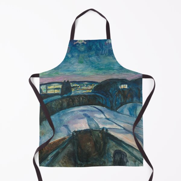 Item preview, Starry Night – Edvard Munch Expressionist Nocturne of Nature, Solitude, and Cosmic Emotion (1922) designed and sold by Art Outlaws.