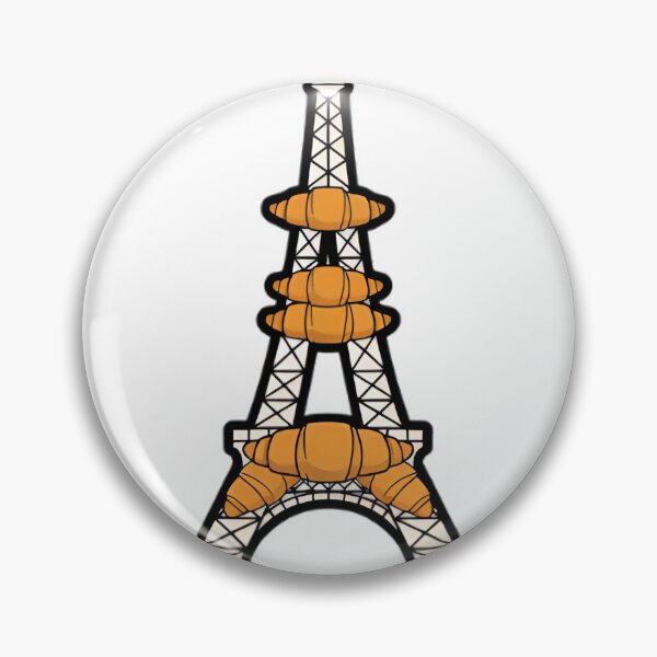 Item preview, Croissant Eiffel Tower Iconic Landmark designed and sold by SunkenCost.