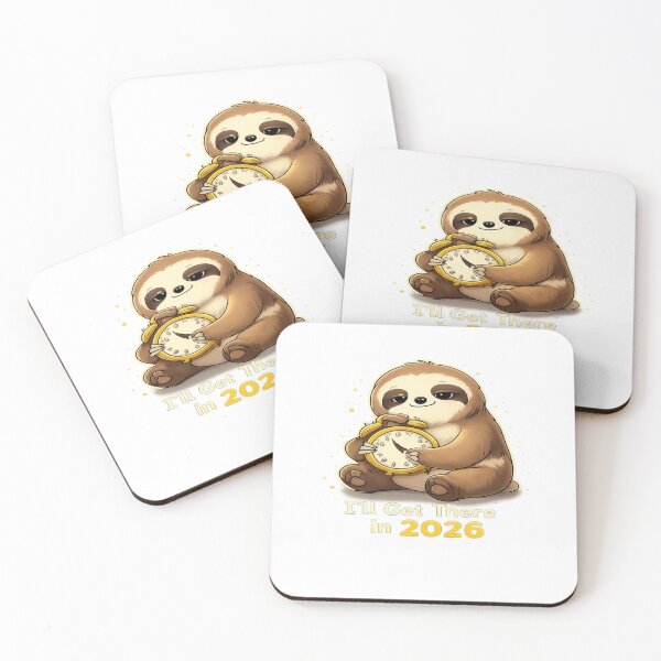 Item preview, I’ll Get There in 2026 – Cute Sloth New Year Resolution Design designed and sold by CraftLum.