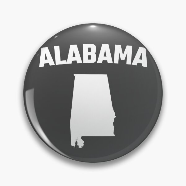 Item preview, Minimalist Alabama State Outline - Sweet Home Heartbeat White Silhouette designed and sold by mashmosh.