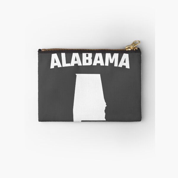 Item preview, Minimalist Alabama State Outline - Sweet Home Heartbeat White Silhouette designed and sold by mashmosh.