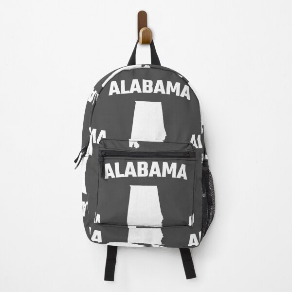 Item preview, Minimalist Alabama State Outline - Sweet Home Heartbeat White Silhouette designed and sold by mashmosh.