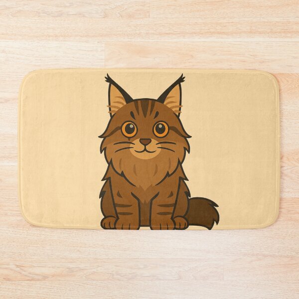 Item preview, Cute Maine Coon Cat Illustration – Fluffy Long-Haired Cat Lover Gift designed and sold by Aloloco.