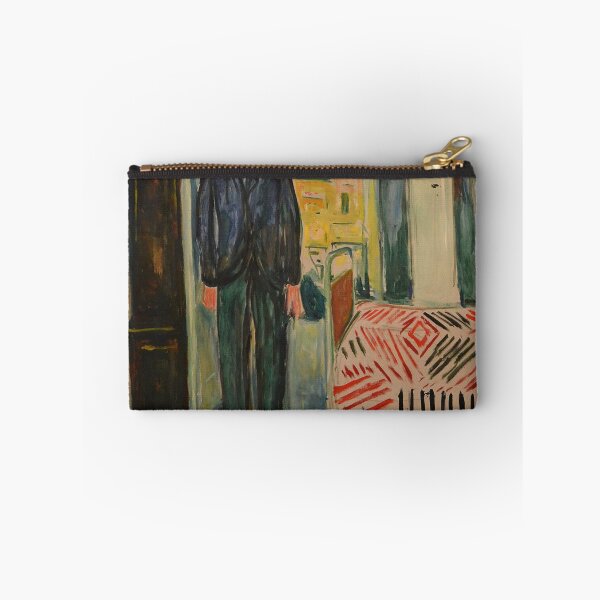Item preview, Self-Portrait: Between the Clock and the Bed – Edvard Munch Expressionist Meditation on Aging, Mortality, and Time (1940–1943) designed and sold by Art Outlaws.