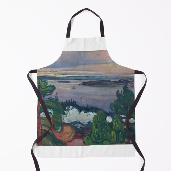 Item preview, Train Smoke – Edvard Munch Expressionist Industrial Landscape Painting (1900–1905) designed and sold by Art Outlaws.
