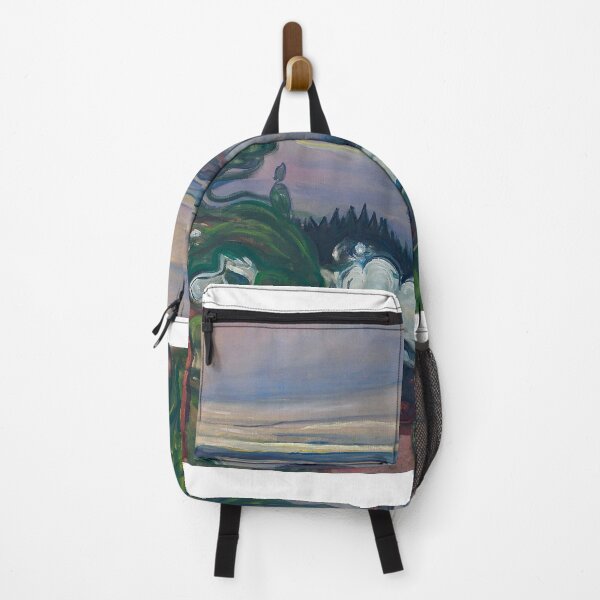 Item preview, Train Smoke – Edvard Munch Expressionist Industrial Landscape Painting (1900–1905) designed and sold by Art Outlaws.
