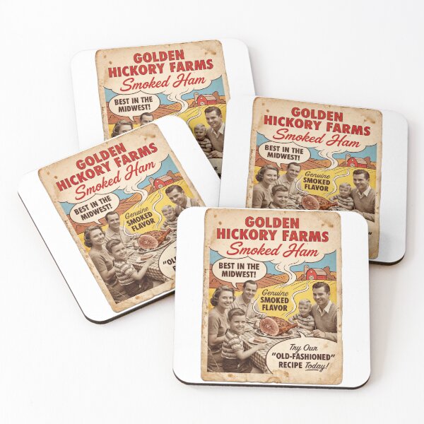 Item preview, Farmhouse Feast: Golden Hickory Nostalgia in Every Slice designed and sold by ForeverPrintsOK.