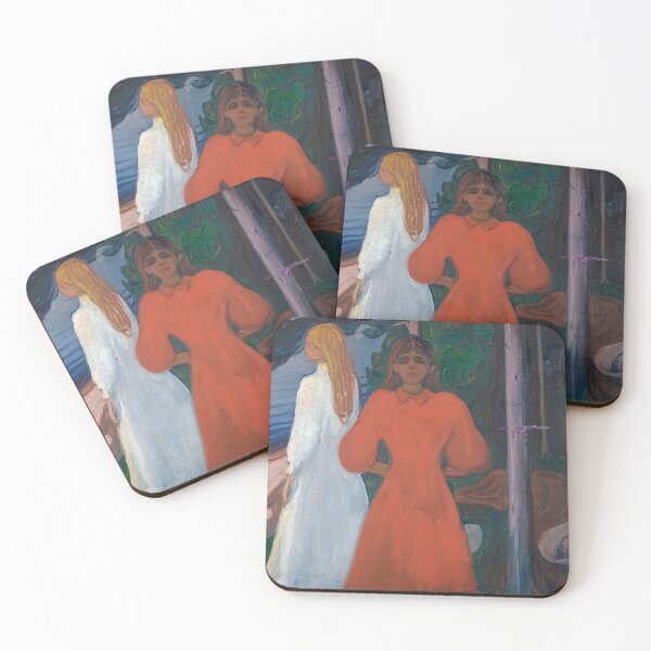Artikelvorschau, Rot und Weiß – Farbstudie von Edvard Munch, expressionistisch (1898–1899) entworfen und verkauft von Art Outlaws.