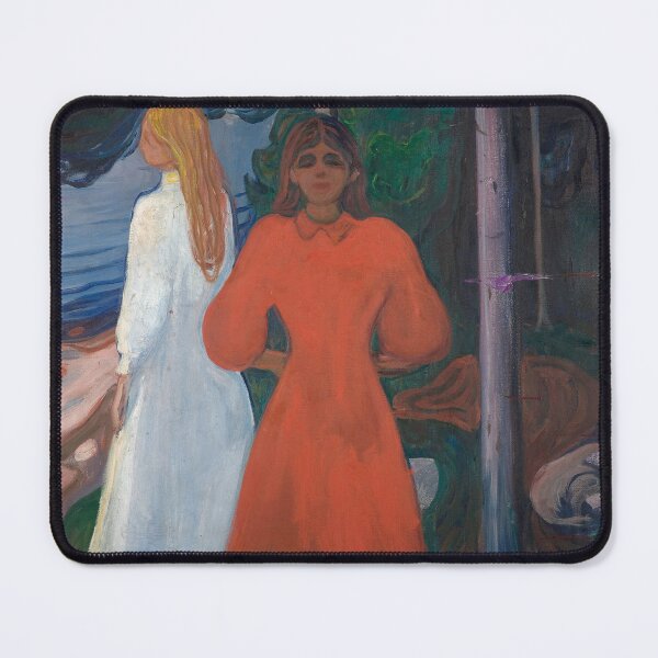 Item preview, Red and White – Edvard Munch Expressionist Color Study Painting (1898–1899) designed and sold by Art Outlaws.