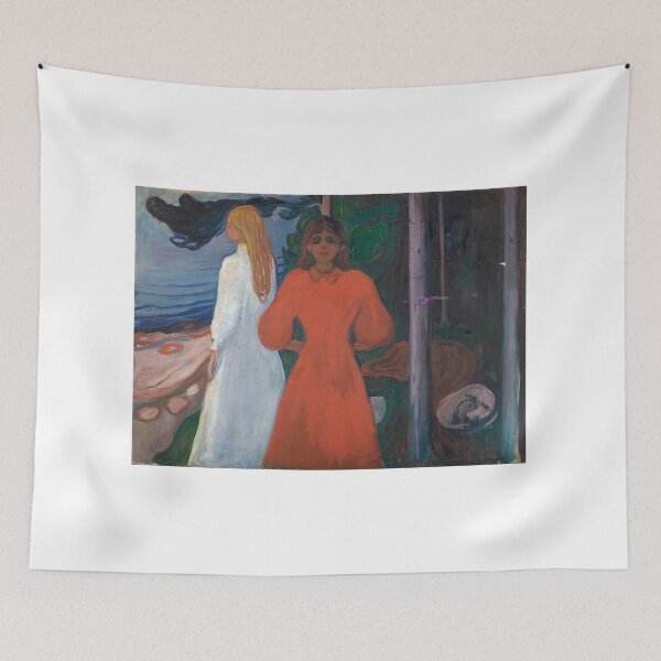 Item preview, Red and White – Edvard Munch Expressionist Color Study Painting (1898–1899) designed and sold by Art Outlaws.