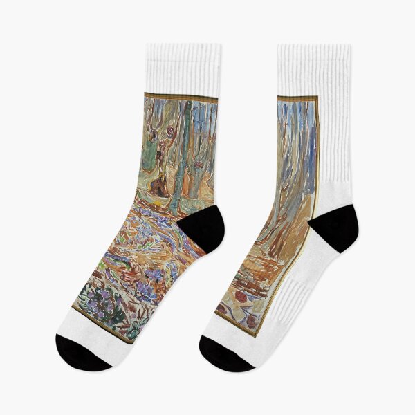 Item preview, Elm Forest and Spring – Edvard Munch Expressionist Landscape Painting Celebrating Nature and Renewal (1905–1906) designed and sold by Art Outlaws.