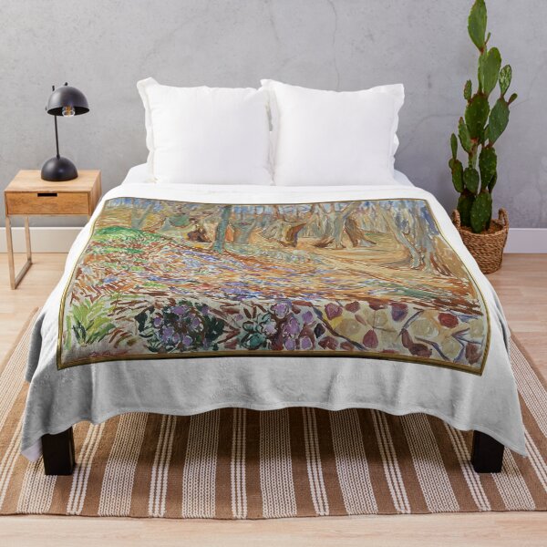 Item preview, Elm Forest and Spring – Edvard Munch Expressionist Landscape Painting Celebrating Nature and Renewal (1905–1906) designed and sold by Art Outlaws.