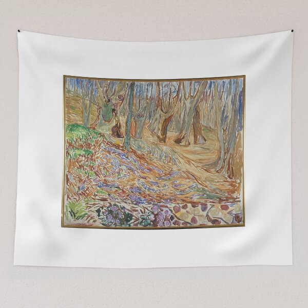 Item preview, Elm Forest and Spring – Edvard Munch Expressionist Landscape Painting Celebrating Nature and Renewal (1905–1906) designed and sold by Art Outlaws.