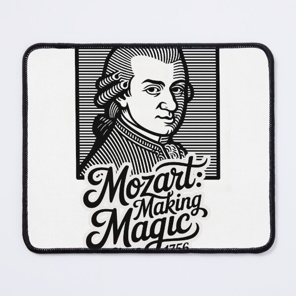 Item preview, Mozart Unplugged: Classical Genius in Bold Monochrome designed and sold by ForeverPrintsOK.