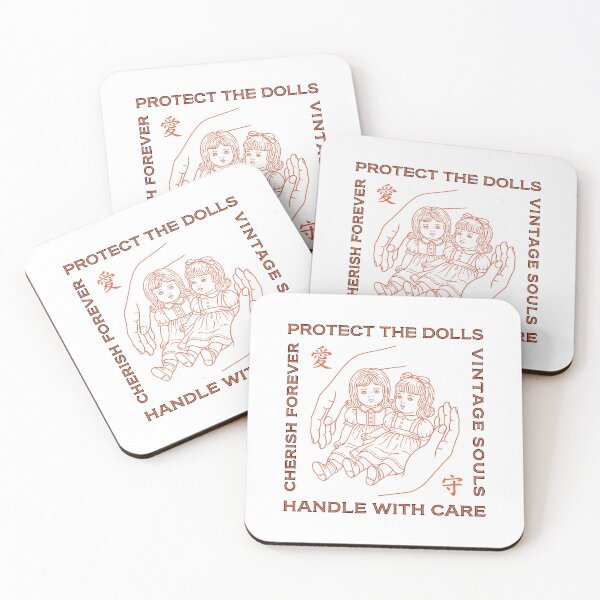 Item preview, Protect The Dolls Vintage Souls Cherish Forever Line Art designed and sold by zzz888.