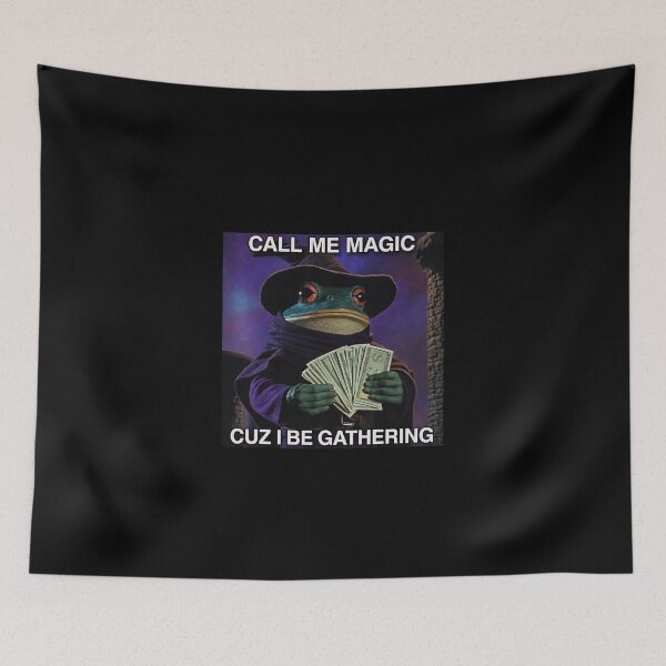 Item preview, Call Me Magic Cuz I Be Gathering | The Frog Mage | Funny Wizard Gamer Gift designed and sold by love3617.