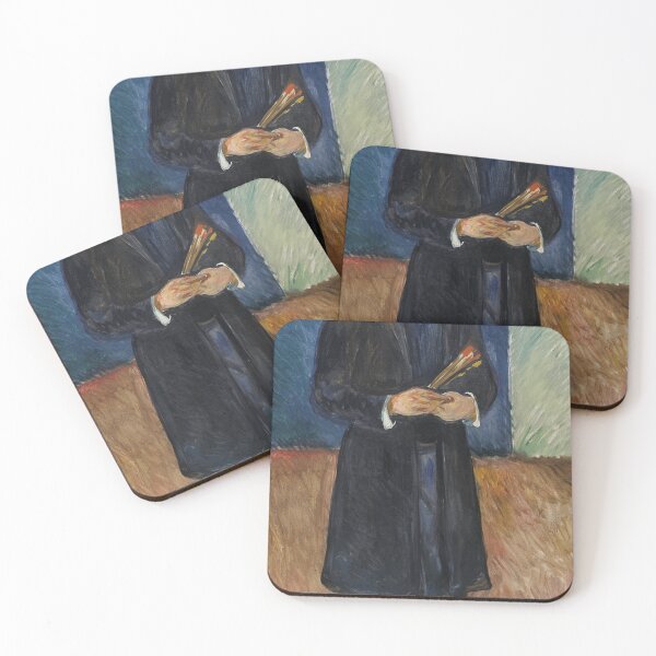 Item preview, Self-Portrait with Brushes – Edvard Munch Expressionist Psychological Self-Portrait (1903–1905) designed and sold by Art Outlaws.