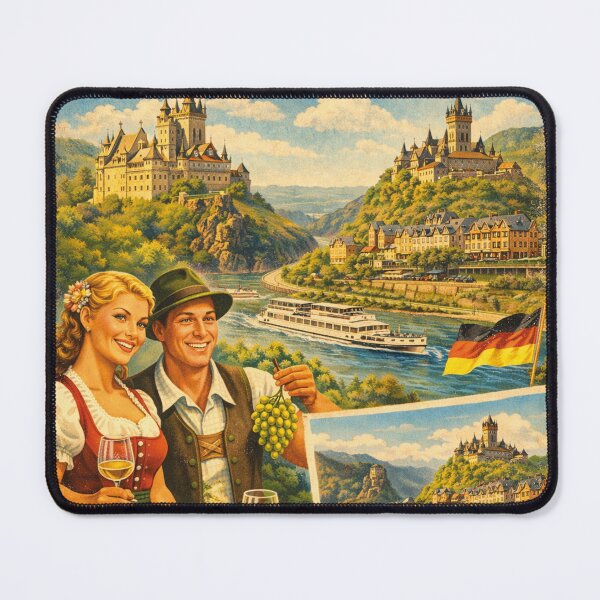 Item preview, Holidays in Rhineland-Palatinate, vintage advertising designed and sold by Mauswohn.