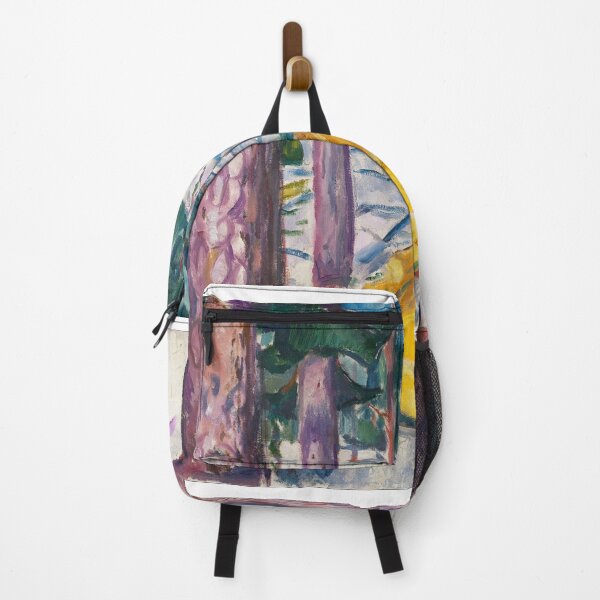 Item preview, The Yellow Log – Edvard Munch Expressionist Forest Landscape Painting (1895–1896) designed and sold by Art Outlaws.