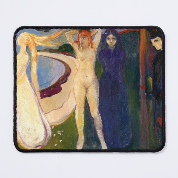 Item preview, Woman – Edvard Munch Expressionist Psychological Portrait (1890s) designed and sold by Art Outlaws.