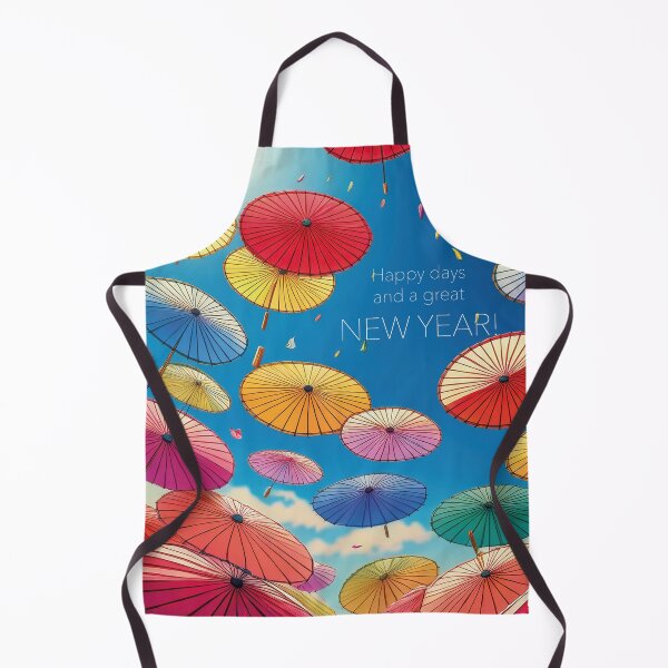 Item preview, Happy days and a great NEW YEAR! with colorful parasols designed and sold by Photopat.