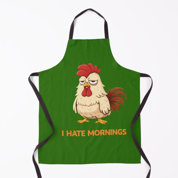 Item preview, Grumpy Chicken I Hate Mornings designed and sold by Papier Atelier Art.