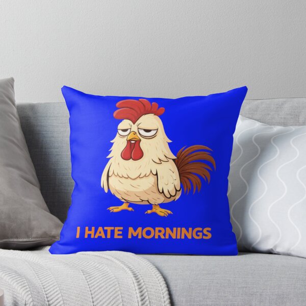 Item preview, Grumpy Chicken I Hate Mornings designed and sold by Papier Atelier Art.