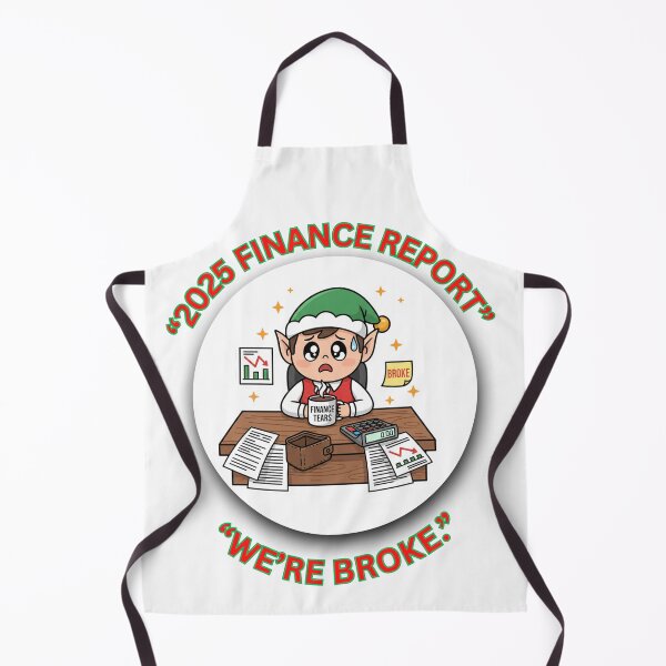 Item preview, 2025 Finance Report — We’re Broke Funny Christmas Office Finance Humor designed and sold by MskynextDigitalstudio.
