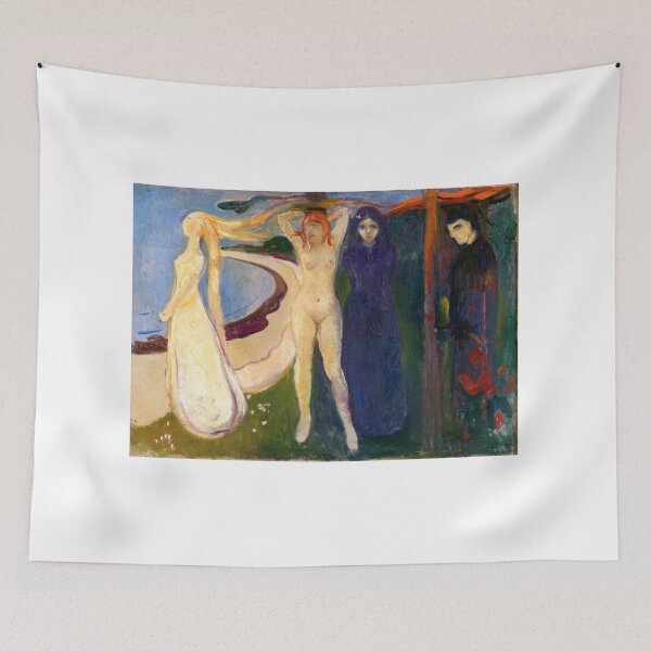 Item preview, Ashes – Edvard Munch Expressionist Painting of Love, Loss, and Psychological Turmoil (1894–1895) designed and sold by Art Outlaws.