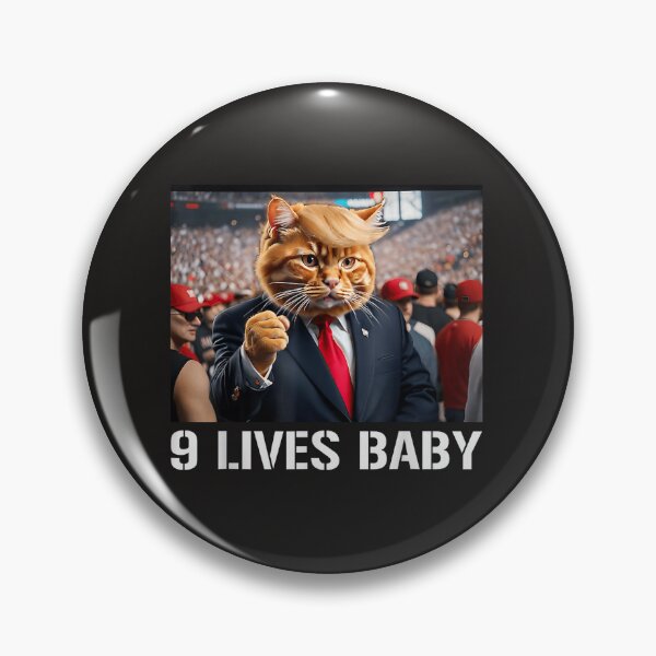 Item preview, Trump Cat 9 Lives Baby - Funny Political Mascot Art designed and sold by waebox.