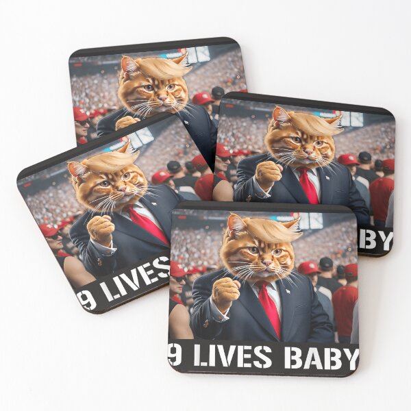 Item preview, Trump Cat 9 Lives Baby - Funny Political Mascot Art designed and sold by waebox.