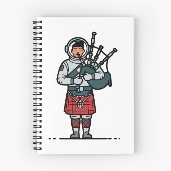Item preview, Bagpiper on the Moon designed and sold by SunkenCost.