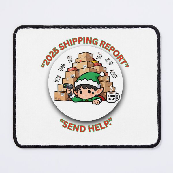 Item preview, 2025 Shipping Report — Send Help | Funny Christmas Warehouse & Logistics Gift designed and sold by MskynextDigitalstudio.