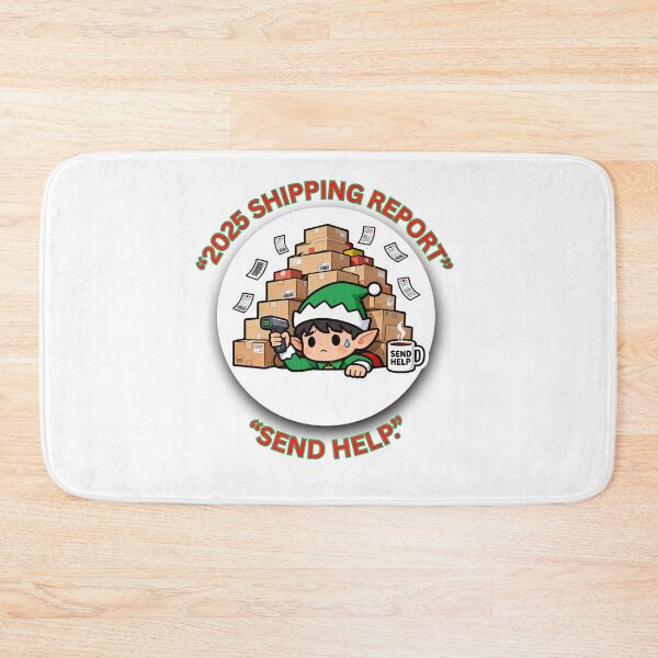 Item preview, 2025 Shipping Report — Send Help | Funny Christmas Warehouse & Logistics Gift designed and sold by MskynextDigitalstudio.