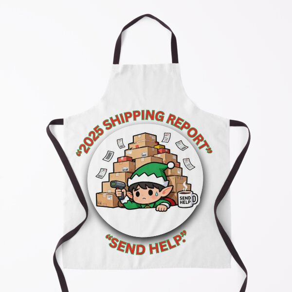 Item preview, 2025 Shipping Report — Send Help | Funny Christmas Warehouse & Logistics Gift designed and sold by MskynextDigitalstudio.