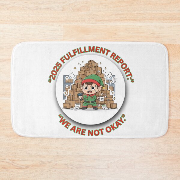 Item preview, 2025 Fulfillment Report – Overworked Elf Shipping Christmas Orders – Funny Corporate Holiday Gift designed and sold by MskynextDigitalstudio.