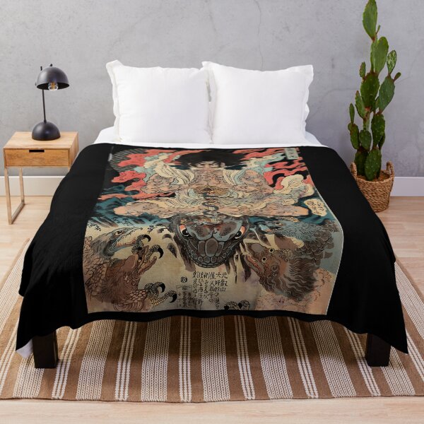 Item preview, Japanese Vintage Tengu Defeat Snake designed and sold by jaharsenist.