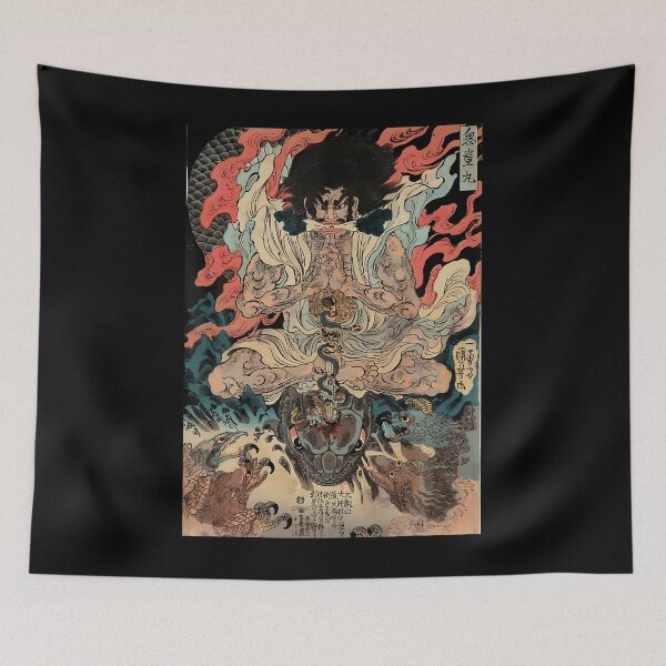 Item preview, Japanese Vintage Tengu Defeat Snake designed and sold by jaharsenist.