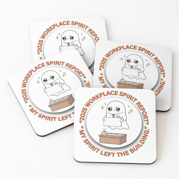 Item preview, 2025 Workplace Spirit Report — My Spirit Left the Building | Funny Corporate Christmas Ghost designed and sold by MskynextDigitalstudio.