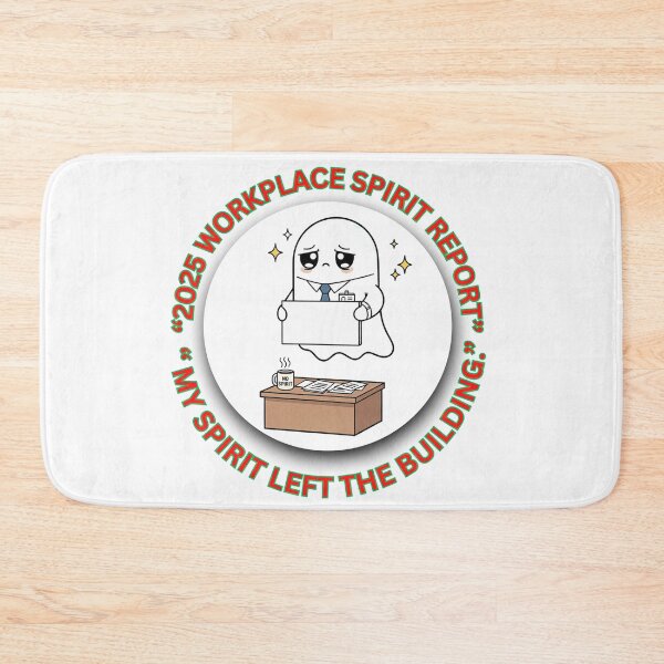 Item preview, 2025 Workplace Spirit Report — My Spirit Left the Building | Funny Corporate Christmas Ghost designed and sold by MskynextDigitalstudio.