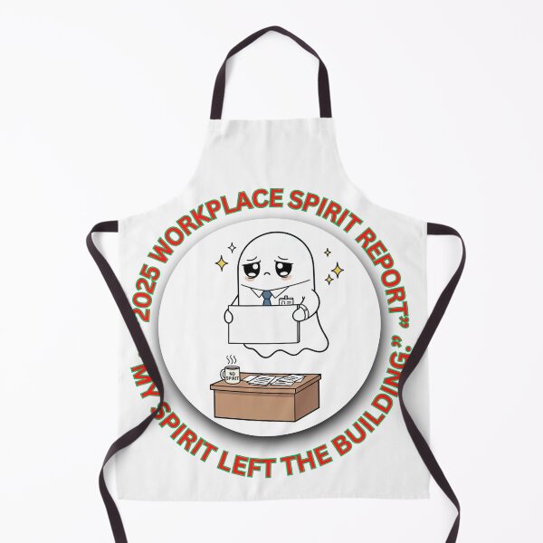 Item preview, 2025 Workplace Spirit Report — My Spirit Left the Building | Funny Corporate Christmas Ghost designed and sold by MskynextDigitalstudio.