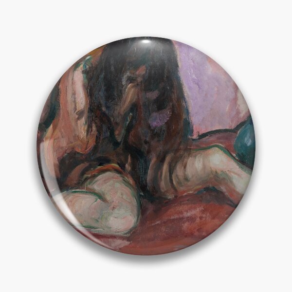 Item preview, Weeping Nude – Edvard Munch Expressionist Symbolist Painting of Sorrow and Emotional Vulnerability (1893–1895) designed and sold by Art Outlaws.